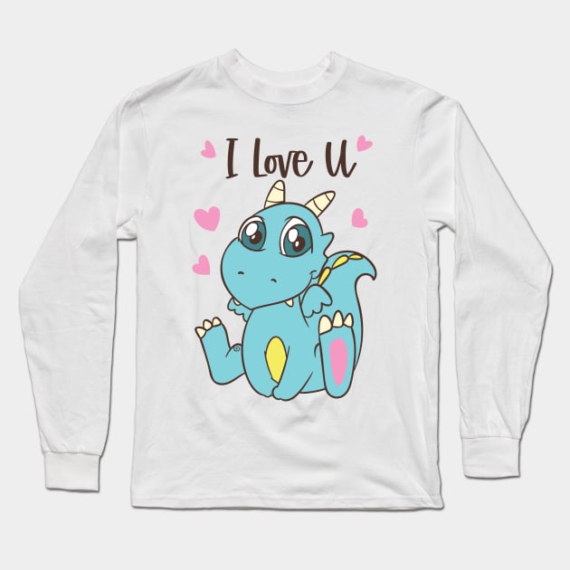 Blue Dragons Lover Long Sleeve T-Shirt by alcoshirts